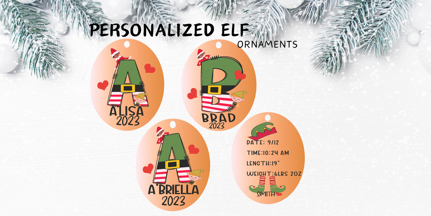 3- Elf Themed Ornaments Package Deal-$2 off